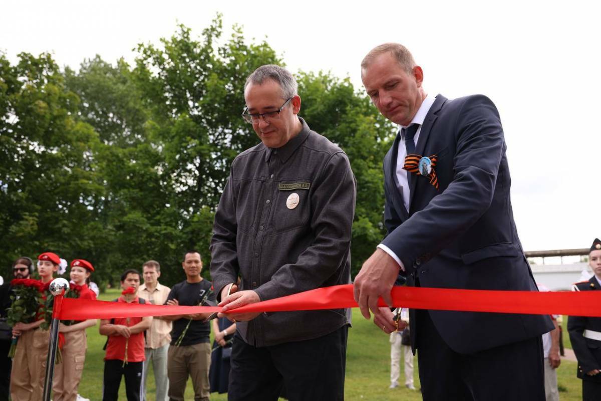 У памятника «Плечом к плечу» Ростокинского акведука открыт первый информационный интерактивный стенд